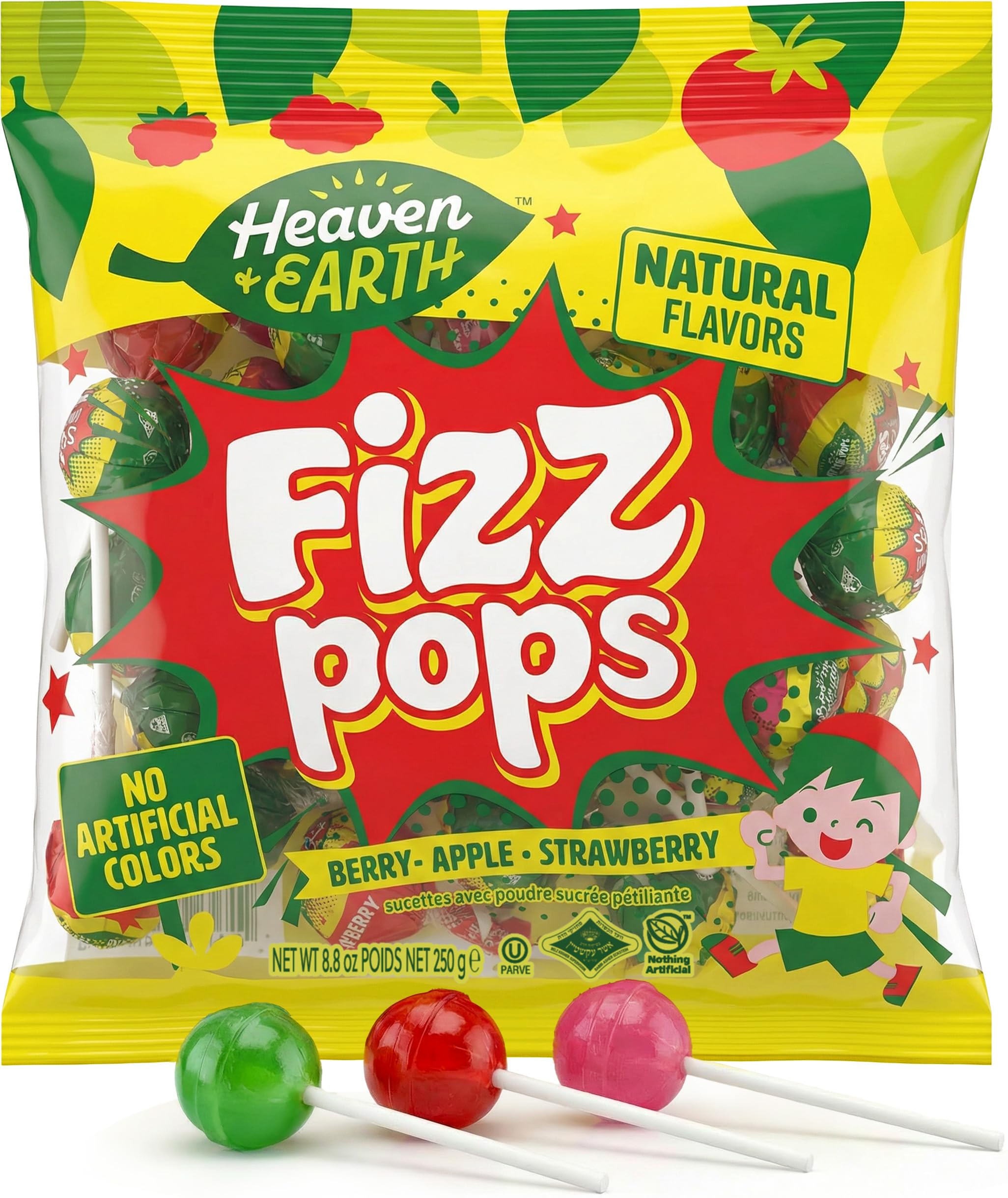 ☆candy☆ Amazon.com : Heaven & Earth Berry, Apple, & Strawberry Fizz Pops